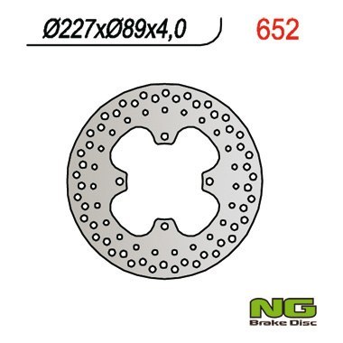 NG TARCZA HAMULCOWA PRZÓD 227X89X4 250 300 325 330 335 350 400 425 450 455 500 700 800