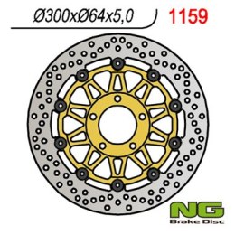 NG TARCZA HAMULCOWA PRZÓD GSX 750 97-03, VZ 800 MARAUDER 96-08 300X64X5 PŁYWAJĄCA