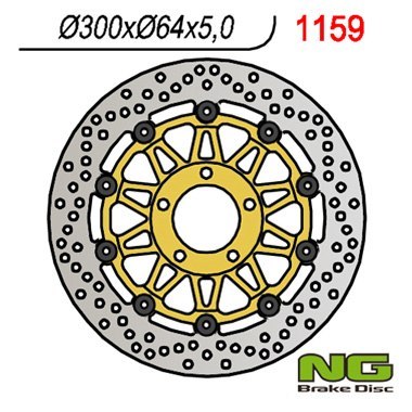 NG TARCZA HAMULCOWA PRZÓD GSX 750 97-03, VZ 800 MARAUDER 96-08 300X64X5 PŁYWAJĄCA NG TARCZA HAMULCOWA PRZÓD GSX 750 97-03, VZ 800 MARAUDER 96-08 300X64X5 PŁYWAJĄCA