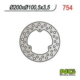 NG TARCZA HAMULCOWA PRZÓD RM 80/85 200X100X3,5