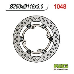 NG TARCZA HAMULCOWA PRZÓD RMZ 450 05-14, 250 07-14 PŁYWAJĄCA 250X118X3MM 4X9, 5MM