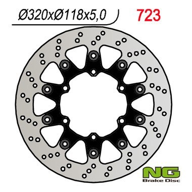 NG TARCZA HAMULCOWA PRZÓD , SUPERMOTO 320X118X5 NG TARCZA HAMULCOWA PRZÓD , SUPERMOTO 320X118X5
