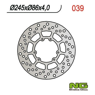NG TARCZA HAMULCOWA PRZÓD YAMAHA XT350 85-95 YZ250