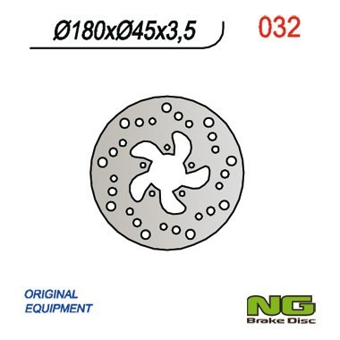 NG TARCZA HAMULCOWA PRZÓD/TYŁ GAS PAMPERA 125/250/370 98, EC 50 99, TXT BOY