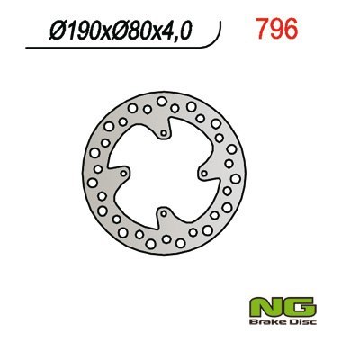 NG TARCZA HAMULCOWA TYŁ HONDA CR 80 85 CRF150R