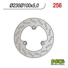 NG TARCZA HAMULCOWA TYŁ KAWASAKI GPZ500S '90-'03 (230X100X5) (3X10,5MM)
