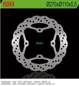 NG TARCZA HAMULCOWA TYŁ KAWASAKI GTR 1000 07-16