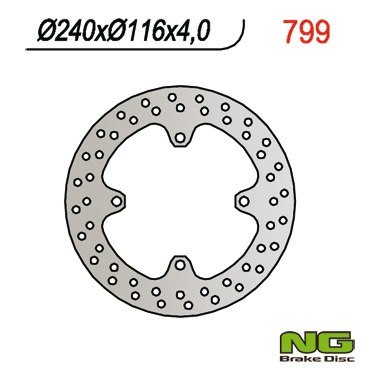 NG TARCZA HAMULCOWA TYŁ KAWASAKI KX 125 250 03-08