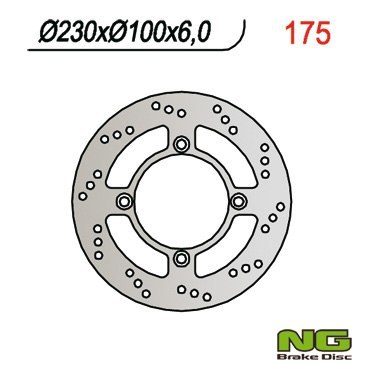 NG TARCZA HAMULCOWA TYŁ KAWASAKI ZEPHYR 750 92-97, ZZR600 '90-'92