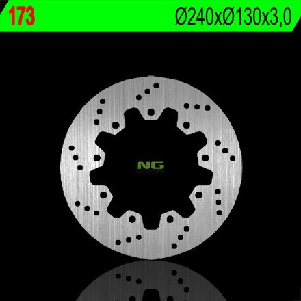 NG TARCZA HAMULCOWA TYŁ ZZR 600 90-92, ZX 6R 95-97, ZEPHYR 750 92-97 230X100X6 4X10, 5MM