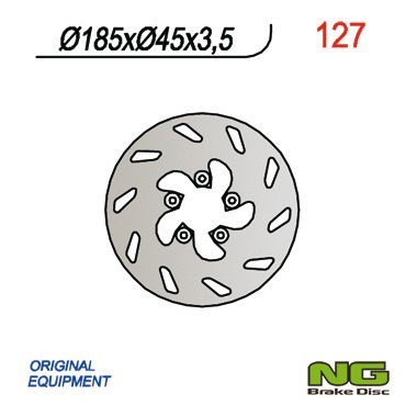 NG TARCZA HAMULCOWA TYŁ EXC 50 99-00 185X45X3,5