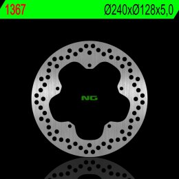 NG TARCZA HAMULCOWA TYŁ PIAGGIO X10 125/350/500 12-17 240X128X5 MM 5X6,5 MM