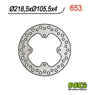 NG TARCZA HAMULCOWA TYŁ POLARIS 500 600 700 800