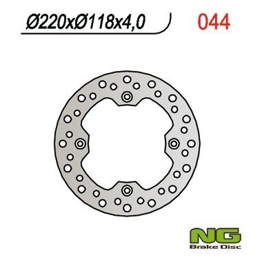 NG TARCZA HAMULCOWA TYŁ SUZUKI DR 350 90-99 TS 125