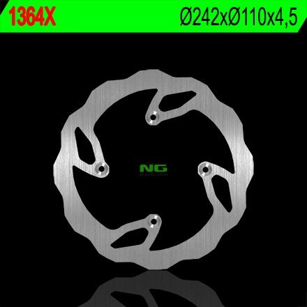 NG TARCZA HAMULCOWA TYŁ TM 125/250/300/450/530 06-09 242X110X4,5 4X7MM WAVE