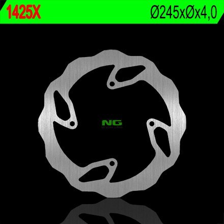 NG TARCZA HAMULCOWA TYŁ TM 125/250/300/450/530 10-15 245X4 4X6,5 MM WAVE