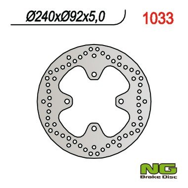 NG TARCZA HAMULCOWA TYŁ YAMAHA X MAX 125 250 05-09