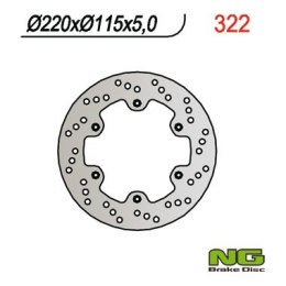 NG TARCZA HAMULCOWA TYŁ TT 600 E 92-00 220X115X5