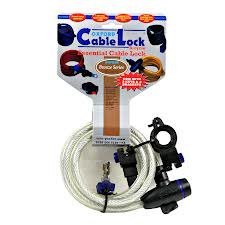 OXFORD LINKA CABLE LOCK Z ZAMKNIĘCIEM DŁ. 1.8M X 12 MM PRZEŹROCZYSTY BS