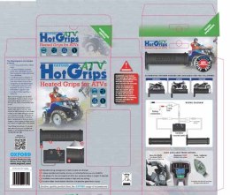 OXFORD MANETKI PODGRZEWANE ESSENTIAL ATV QUAD Z PANELEM STERUJĄCYM DO KIEROWNICY 22MM EL