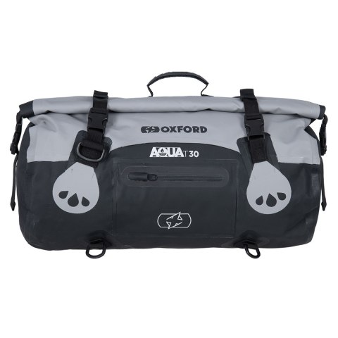 OXFORD TORBA AQUA T-30 ROLLBAG WODOODPORNA POJEMNOŚĆ 30L BLACK/SZARY