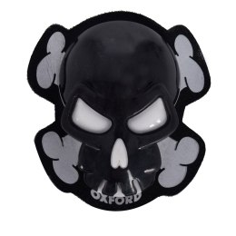 OXFORD SLIDERY DO KOMBINEZONU SKÓRZANEGO SKULL -CZASZKA BLACK KOMPLET