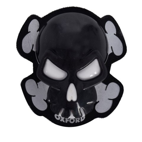 OXFORD SLIDERY DO KOMBINEZONU SKÓRZANEGO SKULL -CZASZKA BLACK KOMPLET