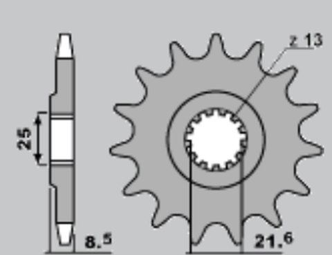 CHT ZĘBATKA PRZEDNIA 2137 17 KAWASAKI ZX 10R 06-14 CHT ZĘBATKA PRZEDNIA 2137 17 KAWASAKI ZX 10R 06-14
