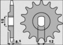 GROSSKOPF ZĘBATKA PRZÓD 2240 12 224012 KTM SX 50/SX 50 MINI 02-, SX-E5 E-BI
