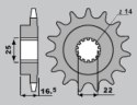 JR ZĘBATKA PRZEDNIA 15 DUCATI 796/820/821/848/992