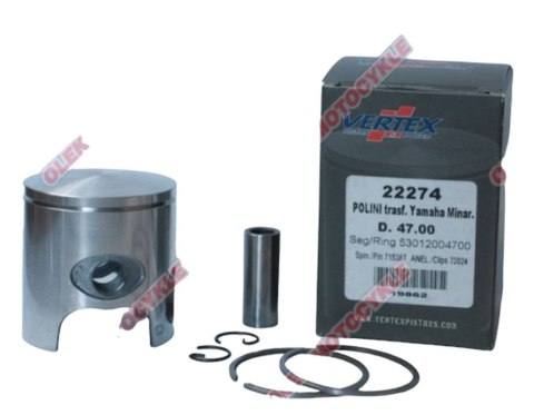 VERTEX TŁOK POLINI, MINARELLI, YAMAHA 47,75MM SWORZEŃ 10MM