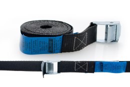 BIKETEC PAS TRANSPORTOWY 25 MM/3MB Z KLAMRĄ SAMOZACISKOWĄ BLACK HOMOLOGACJA