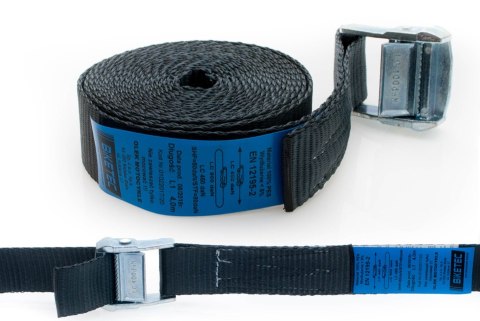BIKETEC PAS TRANSPORTOWY 35 MM/3MB Z KLAMRĄ SAMOZACISKOWĄ BLACK HOMOLOGACJA