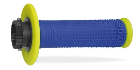 PROGRIP MANETKI PG708 OFF ROAD Z BLOKADĄ SCS LOCK-ON + 6 ADAPTERÓW ROLGAZU 22+25MM ZÓŁTY DWUSKŁ. FLUO
