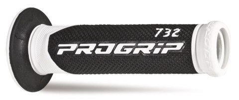 PROGRIP MANETKI PG732 ROAD 22+25MM, DŁ.125MM WHITE/BLACK DWUSKŁ. 732-137