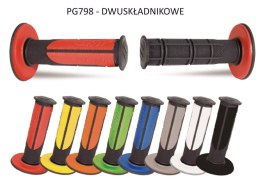 PROGRIP MANETKI PG798 OFF ROAD 22+25MM, DŁ.115MM DWUSKŁ. HALF WAFFLE 798-146 PG798BK BL