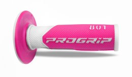 PROGRIP MANETKI PG801 OFF ROAD 22+25MM, DŁ.115MM FUKSJA FLUO DWUSKŁ. 801-243 PG801WH FX