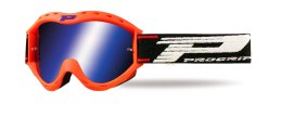 PROGRIP GOGLE PG3101-153 FL ATZAKI KID DZIECIĘCE FLUO SZYBA PG3146 LUSTRZANA DWUWARSTWOWA, NO FOG,
