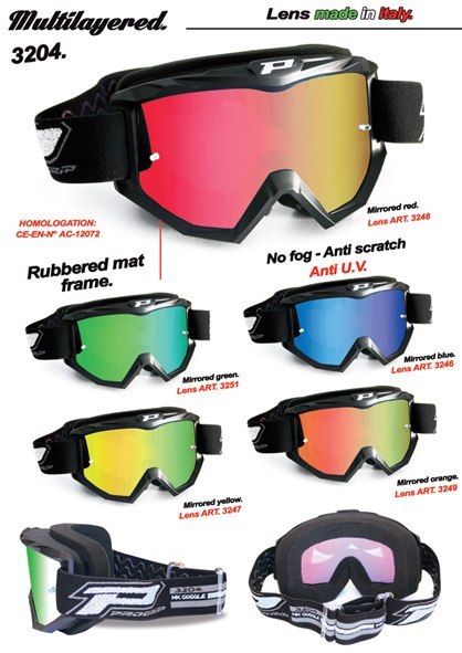 PROGRIP GOGLE PG3204 DARK SIDE BLACK MATT SZYBA PG3247 ŻÓŁTA LUSTRZANA ANTI