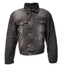 ROLEFF WIELKA PROMOCJA KURTKA KRÓTKA JEANS ARAMID MODEL RO1514 BLACK M