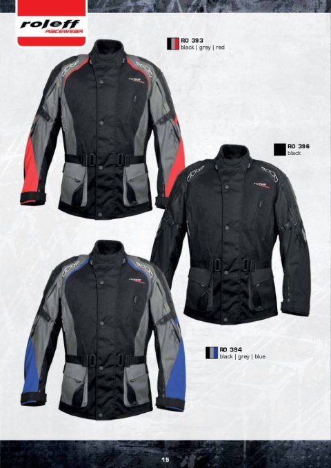 ROLEFF WIELKA KURTKA TEKSTYŁ DŁUGA Z MEMBRANĄ WIND-TEX COLOMBO BLACK S