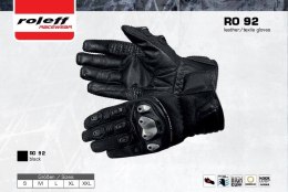 ROLEFF WIELKA PROMOCJA RĘKAWICE TEKSTYŁ LETNIE RO92 BLACK ROZMIAR XXL
