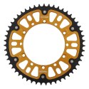 SUPERSPROX PROMOCJA ZĘBATKA TYLNA 489 51 STEALTH STALOWO-ALU KAWASAKI KX/KXF 84-18 JTR460.51 KOLOR ZŁOTY