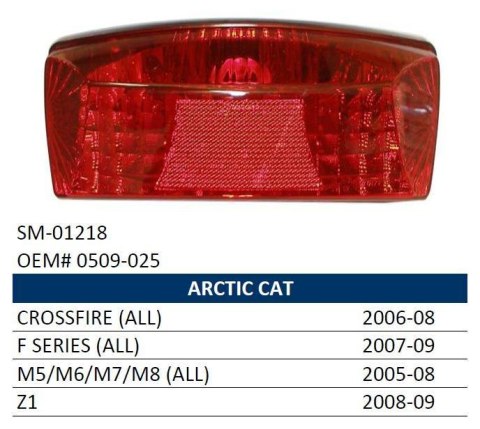 NACHMAN LAMPA TYLNA SNOW & ATV ARCTIC CAT ALL S 05