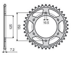 SUNSTAR ZĘBATKA TYLNA 4454 42 KTM 950/990/1190 LC8