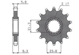 SUNSTAR ZĘBATKA PRZEDNIA 342 12 HONDA CR 250 '88-'07, CRF 450R/X '02-'15