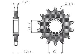 SUNSTAR ZĘBATKA PRZEDNIA 580 16 YAMAHA FZ 6/R6/FZ750