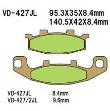 VESRAH KLOCKI HAMULCOWE KH129 SPIEK METALICZNY ZŁOTE