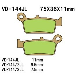 VESRAH KLOCKI HAMULCOWE KH131 SPIEK METALICZNY ZŁOTE