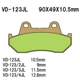 VESRAH KLOCKI HAMULCOWE KH69 SPIEK METALICZNY GOLD